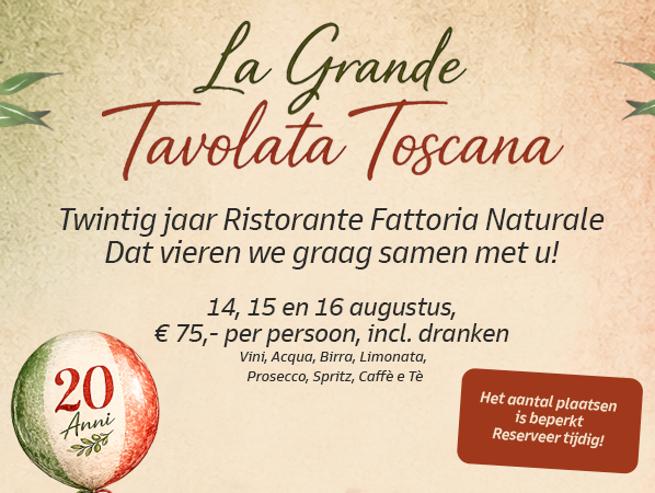 20 jaar Fattoria Naturale